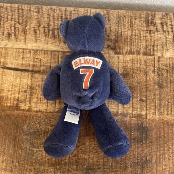 Denver Broncos John Elway Blue Bear Beanie 1998 Plush Limited Treasures Vintage - Picture 5 of 8